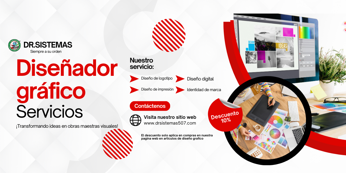 Diseñador gráfico: logotipo, identidad de marca e impresión — 10% de descuento