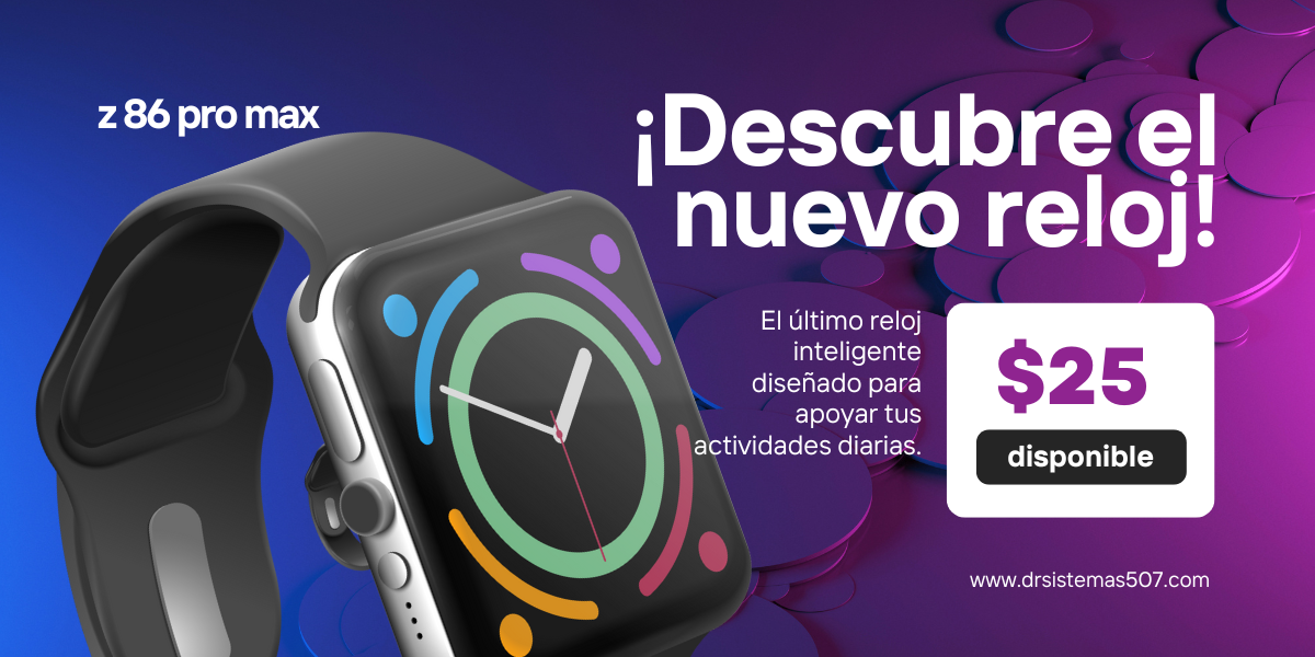 Reloj inteligente Z86 Pro Max — $25 disponible
